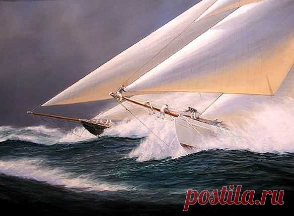 Художник–маринист Tim Thompson. Картины парусники | Usenkomaxim.ru