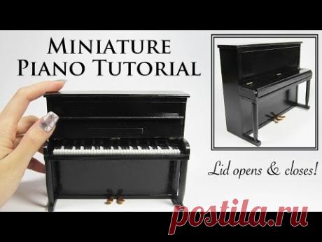 DIY Miniature Piano Tutorial - YouTube