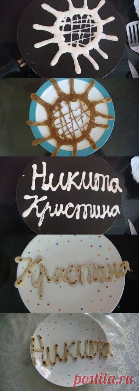 Искусство блинов с детьми! (Описание по клику на картинку).