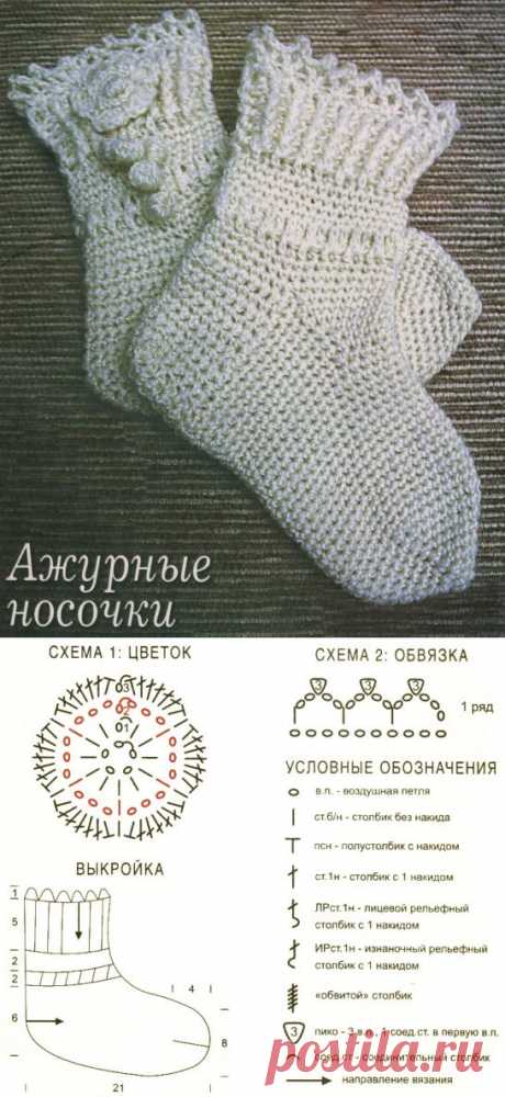 Ажурные носочки ~ Openwork socks