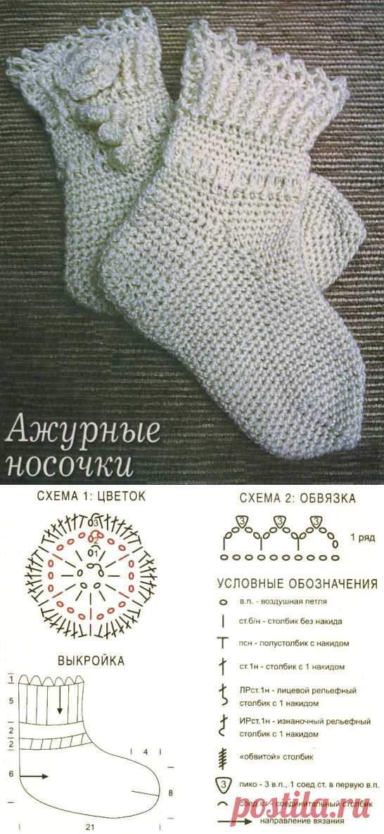 Ажурные носочки ~ Openwork socks