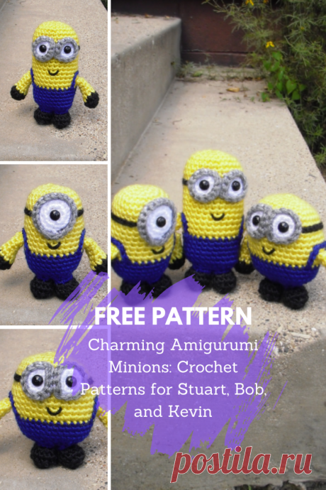 Charming Amigurumi Minions: Crochet Patterns for Stuart, Bob, and Kevin