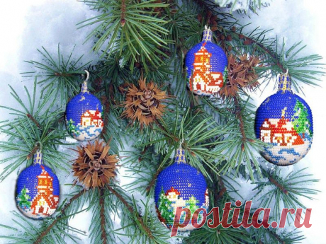 новогодние игрушки из бисера: 48  изображений найдено в Яндекс.Картинках