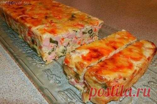 Кекс овощной с ветчиной и сыром — рецепт