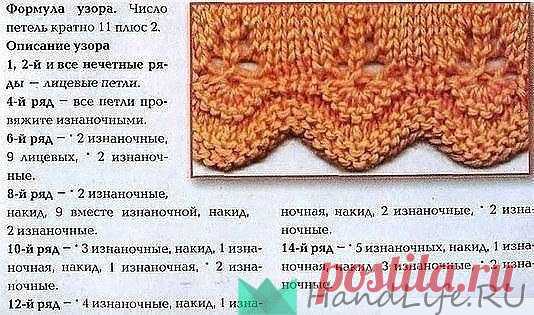 Как связать красивую кайму спицами? / Вязание