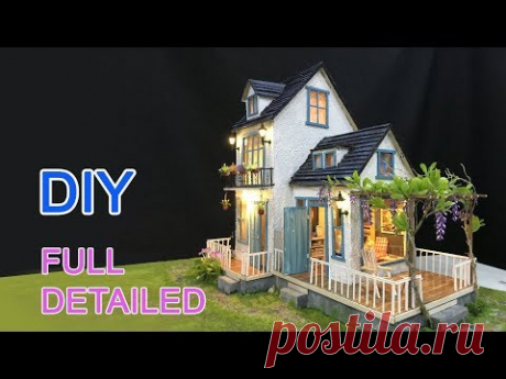 DIY Cardboard House with  Garden - FULL VERSION