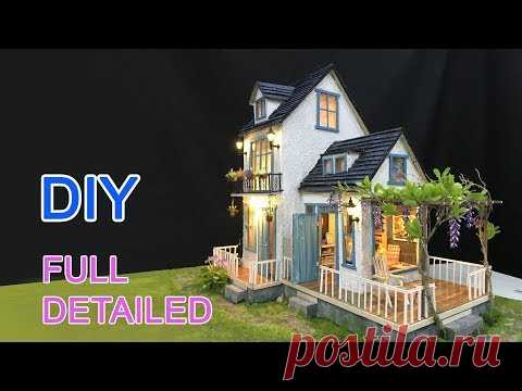 DIY Cardboard House with  Garden - FULL VERSION