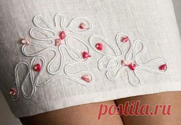 Техника сутажной вышивки на одежде и ее основы для новичков