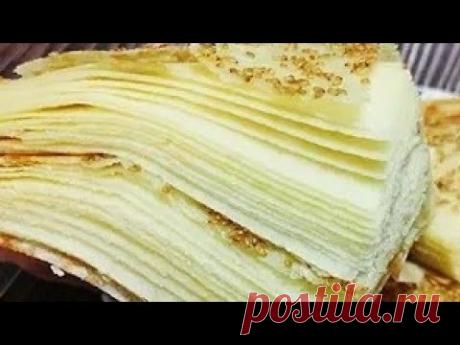 СУПЕР СЛОЕНАЯ КАТЛАМА! ВЕС СЕКРЕТ В ТЕСТЕ. ЭТОТ РЕЦЕПТ ВАС ТОЧНО ПОКОРЯЕТ!