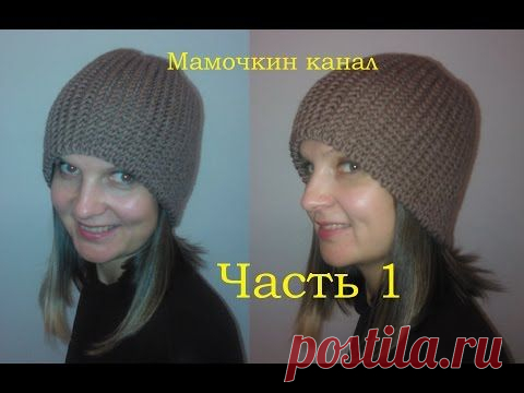 Очень теплая шапочка на зиму в боснийской технике