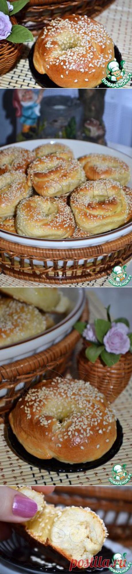 Домашние бублики с кунжутом - кулинарный рецепт