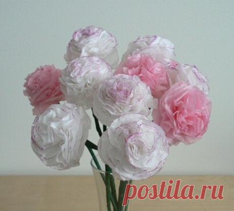 Гвоздики из бумаги - мастер-класс » Женский Мир