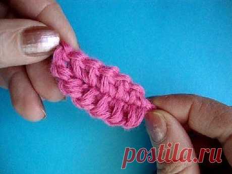 Вязание крючком листика Урок 286 Crochet leaf Folha de crochê.