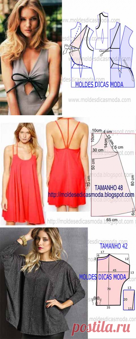 Подборка выкроек летней одежды 3-16