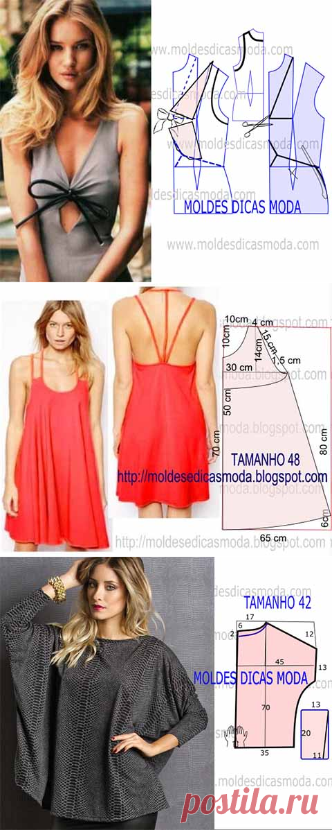 Подборка выкроек летней одежды 3-16