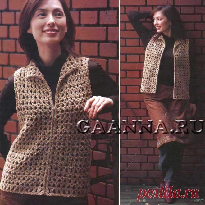 Жилет на молнии