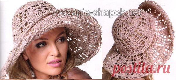 Вязание летней шляпы крючком | Вязание Шапок - Модные и Новые Модели