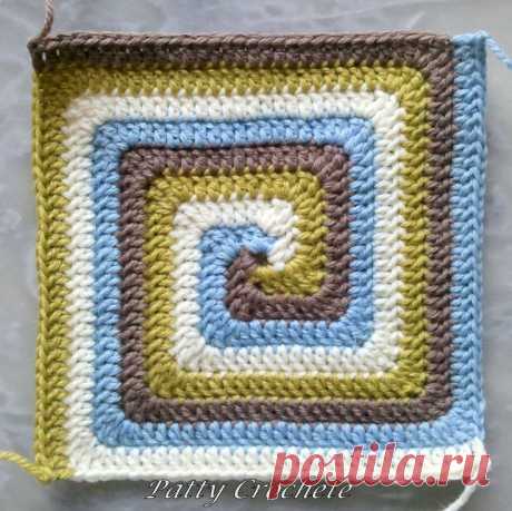Spiral squares - I may have to try this... a bunch of these…