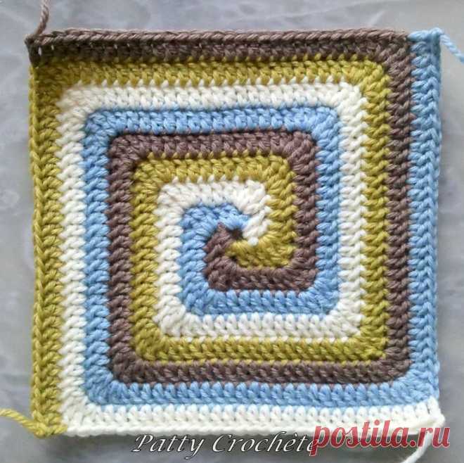 Spiral squares - I may have to try this... a bunch of these…