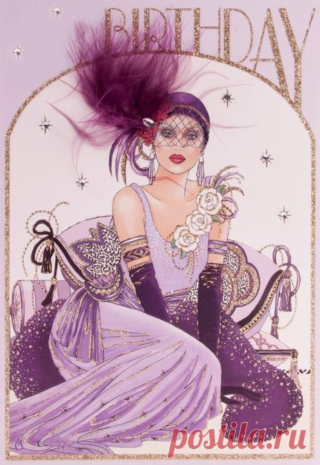 Я поднимаю свой бокал,чтоб выпить за твое здоровье подруга! | Art Deco Lady