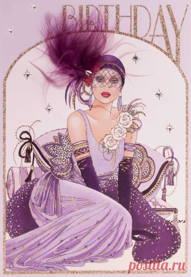Я поднимаю свой бокал,чтоб выпить за твое здоровье подруга! | Art Deco Lady