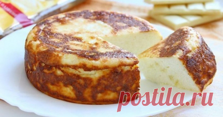 Легкая творожная запеканка со вкусом белого шоколада. Непередаваемый вкус! Ммммм.... воздушная кремовая текстура и легкий привкус белого шоколада