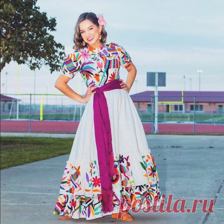 Impresionantemente Vestido blanco Novia Otomi Blanco con - Etsy Chile