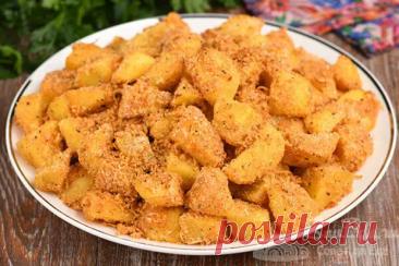 Дополняю картошку панировкой и запекаю в духовке - Будет вкусно - Медиаплатформа МирТесен
