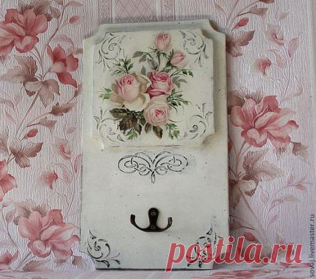 Купить Ключница шебби-шик "Розовая" - шебби шик, оригинальный подарок, подарок на любой случай