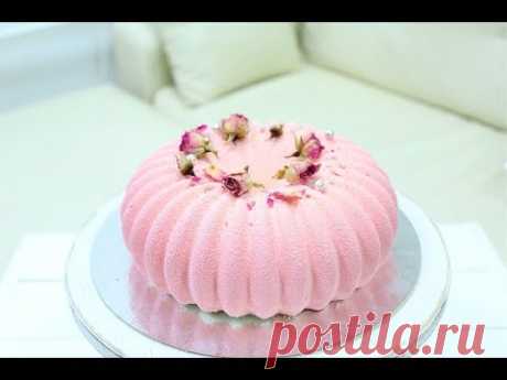 Муссовый ГРАНАТОВЫЙ ТОРТ / MOUSSE POMEGRANATE CAKE