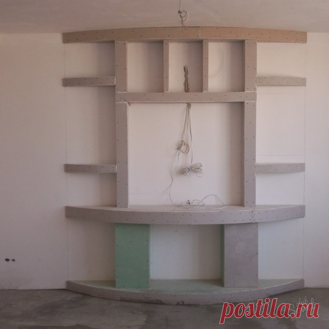 Как сделать полки из гипсокартона. Полки из гипсокартона своими руками