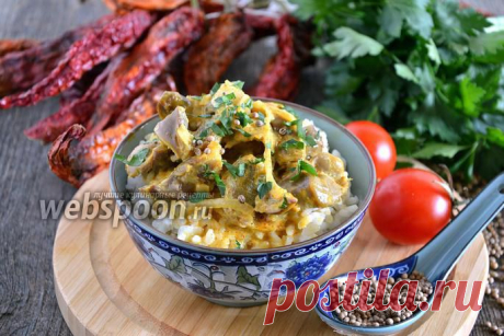 Куриные желудочки по-тайски