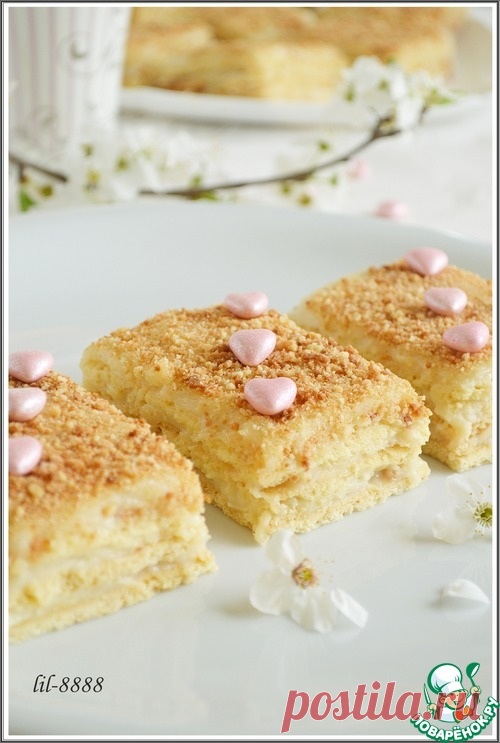 Нежное пирожное с карамельным кремом – кулинарный рецепт