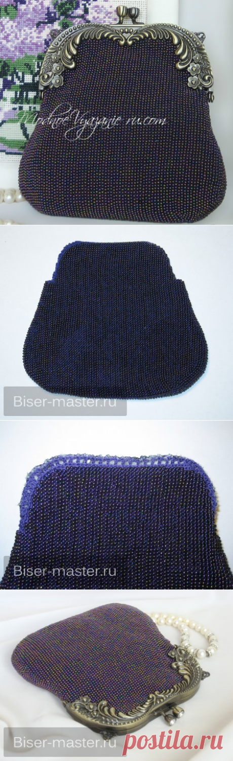 Как связать сумочку с бисером - Crochet - Modnoe Vyazanie