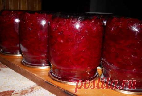 Заправка для борща из банки Свежий витаминный борщ зимой приготовить проще простого, если у вас есть заготовка для него —...