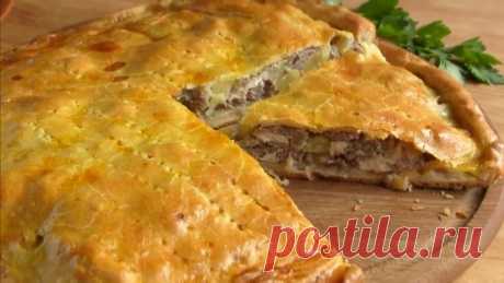 Вкусный  и очень сытный  пирог! Этот рецепт выручает ВСЕГДА!