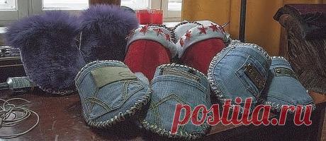 Тапочки своими руками+Выкройки