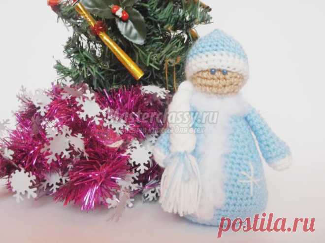 Вязаная Снегурочка в технике амигуруми. Мастер-класс с пошаговыми фото