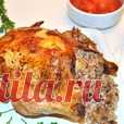 Курица в рукаве, фаршированная гречкой и грибами Кулинарный рецепт