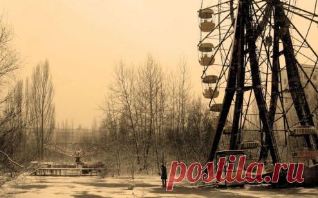 девушка, одиночество, Карусель, город картинки на рабочий стол 38078