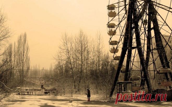 девушка, одиночество, Карусель, город картинки на рабочий стол 38078