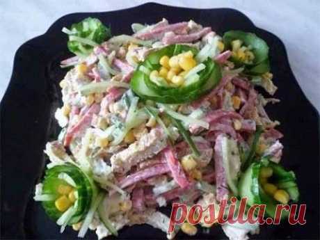 Вкусный и простой салат | Домашняя кулинария