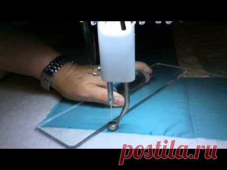 How to Quilt Piano Key Filled Ruler Work - YouTube