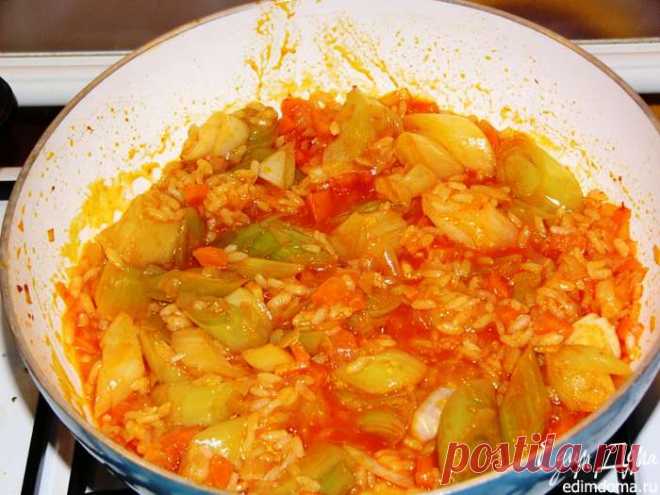 Лук-порей, тушеный с рисом (Zeytinyaglı pırasa) | Кулинарные рецепты от «Едим дома!»