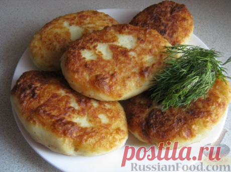 Рецепт: Картофельные котлеты с ливером на RussianFood.com
