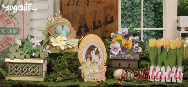 New Free Gift – Springtime Box Cards SVG Kit – $6.99 Value | SVGCuts.com Blog