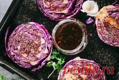 Краснокочанная капуста с чесноком — Кулинарная книга - рецепты с фото
