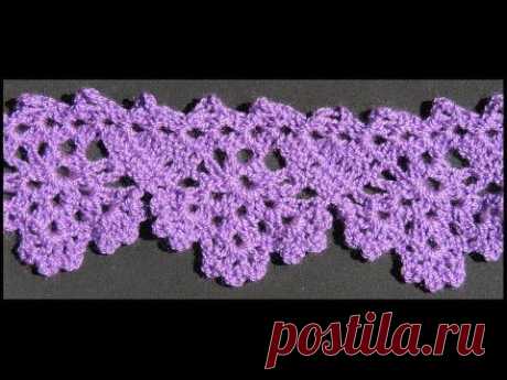 Crochet : Borde # 13.  Parte 1 de 2