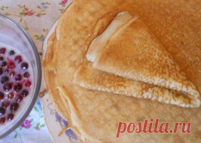 Блинчики на кислом молоке, вкуснейшие : Блины, блинчики, оладьи