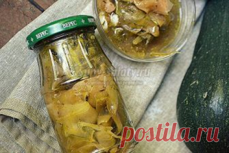 Жареные кабачки на зиму по-средиземноморски. Рецепт с фото